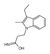 3-(3-ethyl-2-methylindol-1-yl)propanamide Structure