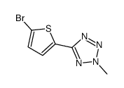 5-(5-bromothiophen-2-yl)-2-methyltetrazole结构式