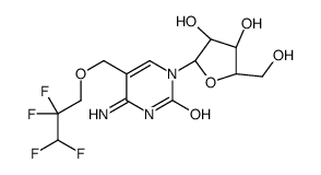 4-amino-1-[(2R,3R,4S,5R)-3,4-dihydroxy-5-(hydroxymethyl)oxolan-2-yl]-5-(2,2,3,3-tetrafluoropropoxymethyl)pyrimidin-2-one Structure