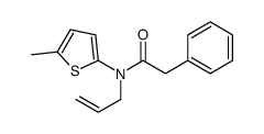 N-(5-methylthiophen-2-yl)-2-phenyl-N-prop-2-enylacetamide结构式