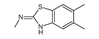 2-Benzothiazolamine,N,5,6-trimethyl-(9CI) Structure