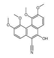 10-hydroxy-3,4,5,6-tetramethoxyphenanthrene-9-carbonitrile Structure