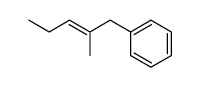 2-methyl-1-phenyl-pent-2ξ-ene结构式