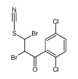 [1,2-dibromo-3-(2,5-dichlorophenyl)-3-oxopropyl] thiocyanate结构式