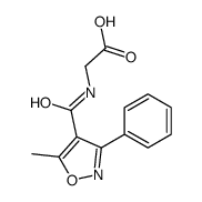 2-[(5-methyl-3-phenyl-1,2-oxazole-4-carbonyl)amino]acetic acid结构式
