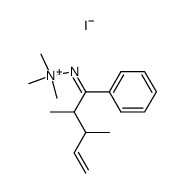 N'-[2,3-Dimethyl-1-phenyl-pent-4-en-(Z)-ylidene]-N,N,N-trimethyl-hydrazinium; iodide Structure