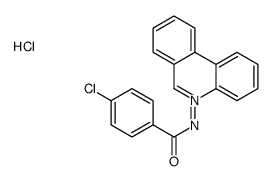 4-chloro-N-phenanthridin-5-ium-5-ylbenzamide,chloride结构式