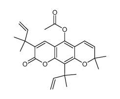 clausarin acetate Structure