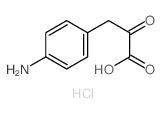 3-(4-氨基苯基)-2-氧代丙酸盐酸盐结构式