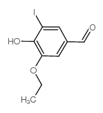 3-乙氧基-4-羟基-5-碘苯甲醛结构式