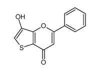 3-hydroxy-5-phenylthieno[3,2-b]pyran-7-one结构式