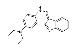 N,N-diethyl-4-(1H-indazol-3-ylazo)aniline structure