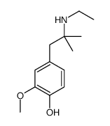 4-[2-(ethylamino)-2-methylpropyl]-2-methoxyphenol结构式