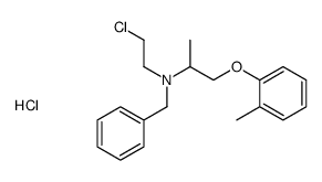 N-benzyl-N-(2-chloroethyl)-1-(2-methylphenoxy)propan-2-amine,hydrochloride结构式