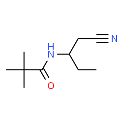Propanamide,N-[1-(cyanomethyl)propyl]-2,2-dimethyl- Structure
