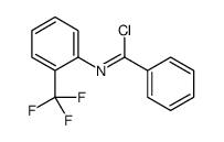 N-[2-(trifluoromethyl)phenyl]benzenecarboximidoyl chloride结构式