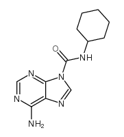 6-AMINO-N-CYCLOHEXYL-9H-PURINE-9-CARBOXAMIDE结构式