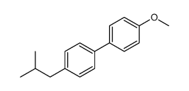 1-methoxy-4-[4-(2-methylpropyl)phenyl]benzene结构式