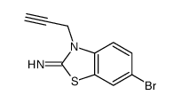 6-bromo-3-prop-2-ynyl-1,3-benzothiazol-2-imine Structure