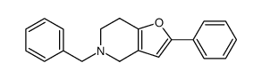 5-benzyl-2-phenyl-4,5,6,7-tetrahydro-furo[3,2-c]pyridine Structure