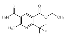 ETHYL 5-(AMINOCARBOTHIOYL)-6-METHYL-2-(TRIFLUOROMETHYL)NICOTINATE Structure
