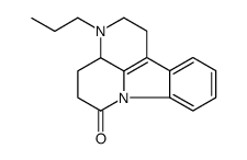 6H-Indolo(3,2,1-de)(1,5)naphthyridin-6-one,1,2,3,3a,4,5-hexahydro-3-propyl结构式