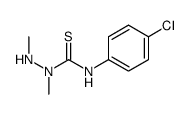 3-(4-chlorophenyl)-1-methyl-1-(methylamino)thiourea结构式