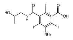 5-amino-N-(2-hydroxypropyl)-2,4,6-triiodoisophthalamic acid结构式