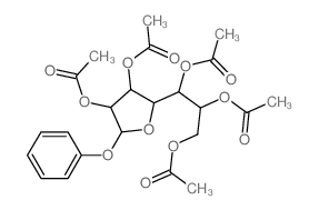 D-glycero-D-gulo-Heptofuranoside,phenyl, pentaacetate, a- (8CI)结构式