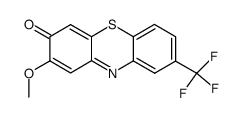 8-methoxy-2-trifluoromethylphenothiazin-7-one结构式