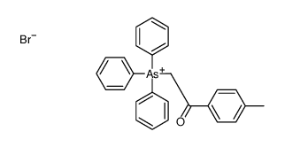 [2-(4-methylphenyl)-2-oxoethyl]-triphenylarsanium,bromide结构式