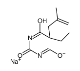 5-Ethyl-5-(2-methyl-2-propenyl)-2-sodiooxy-4,6(1H,5H)-pyrimidinedione structure