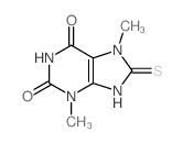 1H-Purine-2,6-dione,3,7,8,9-tetrahydro-3,7-dimethyl-8-thioxo-结构式