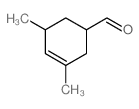 3-Cyclohexene-1-carboxaldehyde, 3,5-dimethyl- Structure