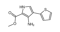 methyl 3-amino-4-thiophen-2-yl-1H-pyrrole-2-carboxylate结构式