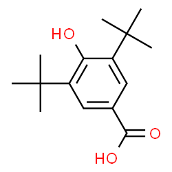 potassium 3,5-bis(tert-butyl)-4-hydroxybenzoate structure