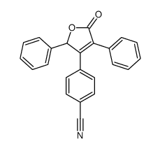 4-(5-oxo-2,4-diphenyl-2H-furan-3-yl)benzonitrile结构式