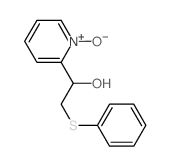1-(1-oxidopyridin-6-yl)-2-phenylsulfanyl-ethanol结构式