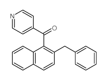 Methanone,[2-(phenylmethyl)-1-naphthalenyl]-4-pyridinyl-结构式