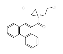Aziridinium,1-(2-chloroethyl)-1-(9-phenanthrenylcarbonyl)-, chloride (1:1) Structure