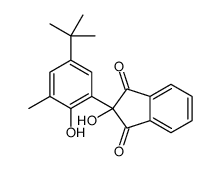 2-(5-tert-butyl-2-hydroxy-3-methylphenyl)-2-hydroxyindene-1,3-dione Structure