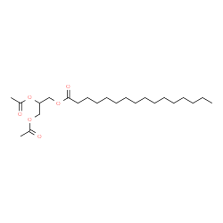 2,3-diacetyloxypropyl hexadecanoate结构式
