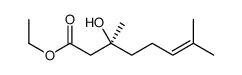 ethyl (3S)-3-hydroxy-3,7-dimethyloct-6-enoate Structure