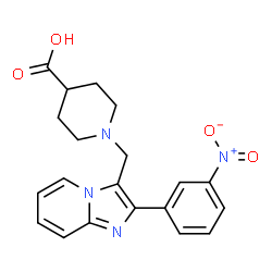 1-[2-(3-NITROPHENYL)IMIDAZO[1,2-A]PYRIDIN-3-YLMETHYL]PIPERIDINE-4-CARBOXYLICACID picture