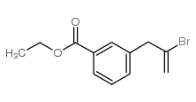 2-BROMO-3-(3-CARBOETHOXYPHENYL)-1-PROPENE structure