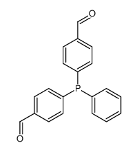 4-[(4-formylphenyl)-phenylphosphanyl]benzaldehyde结构式