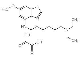 benzothiazole, 4-((6-(diethylamino)hexyl)amino)-6-methoxy-, oxalate结构式