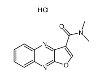 3-(N,N-Dimethylaminocarbonyl)-furo[2,3-b]quinoxaline hydrochloride Structure