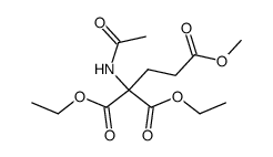 1-acetamidopropanetricarboxylic acid 1,1-diethyl-3-methyl ester结构式