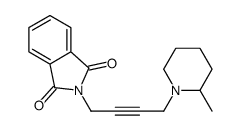 2-[4-(2-methylpiperidin-1-yl)but-2-ynyl]isoindole-1,3-dione结构式